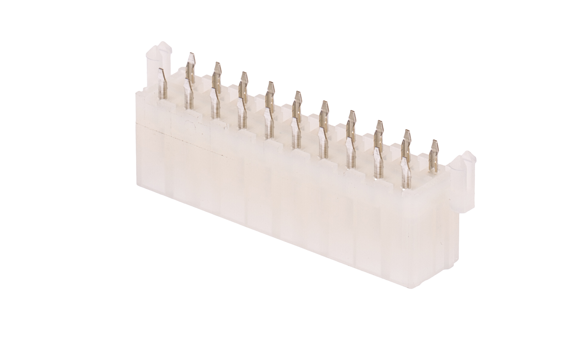 Molex Mini-Fit Jr Series Vertical Through Hole PCB Header, 20 Contact(s), 4.2 mm Pitch, 2 Row, Shrouded