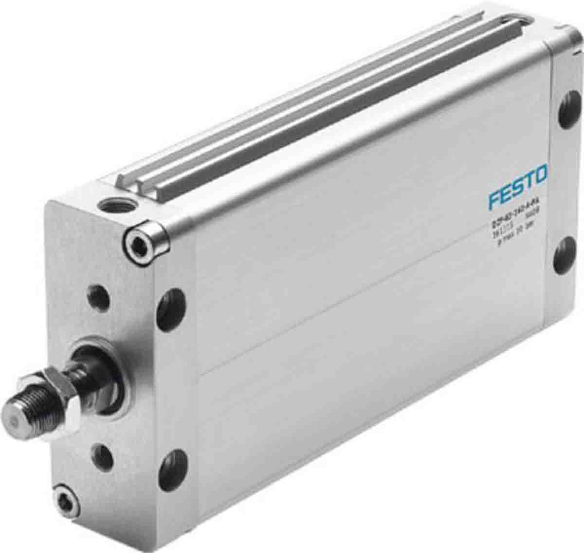 Festo Pneumatic Compact Cylinder - 161308 63 mm Bore, 10 mm DZF-63-10-A-P-A Series, Double Acting Acting