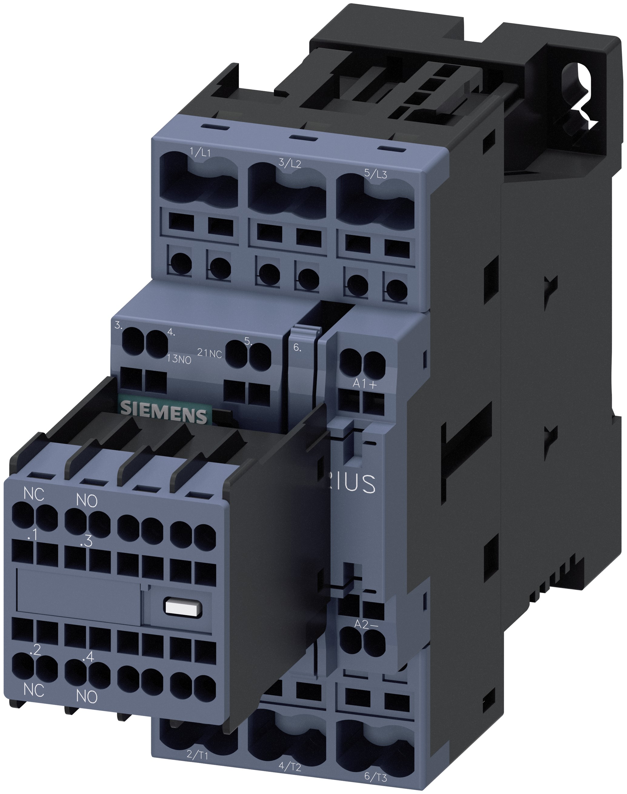 Siemens SIRIUS 3RT Size S0, 3RT2 Contactor, 24 V dc Coil, 3-Pole, 25 A, 11 kW, 2NO + 2NC