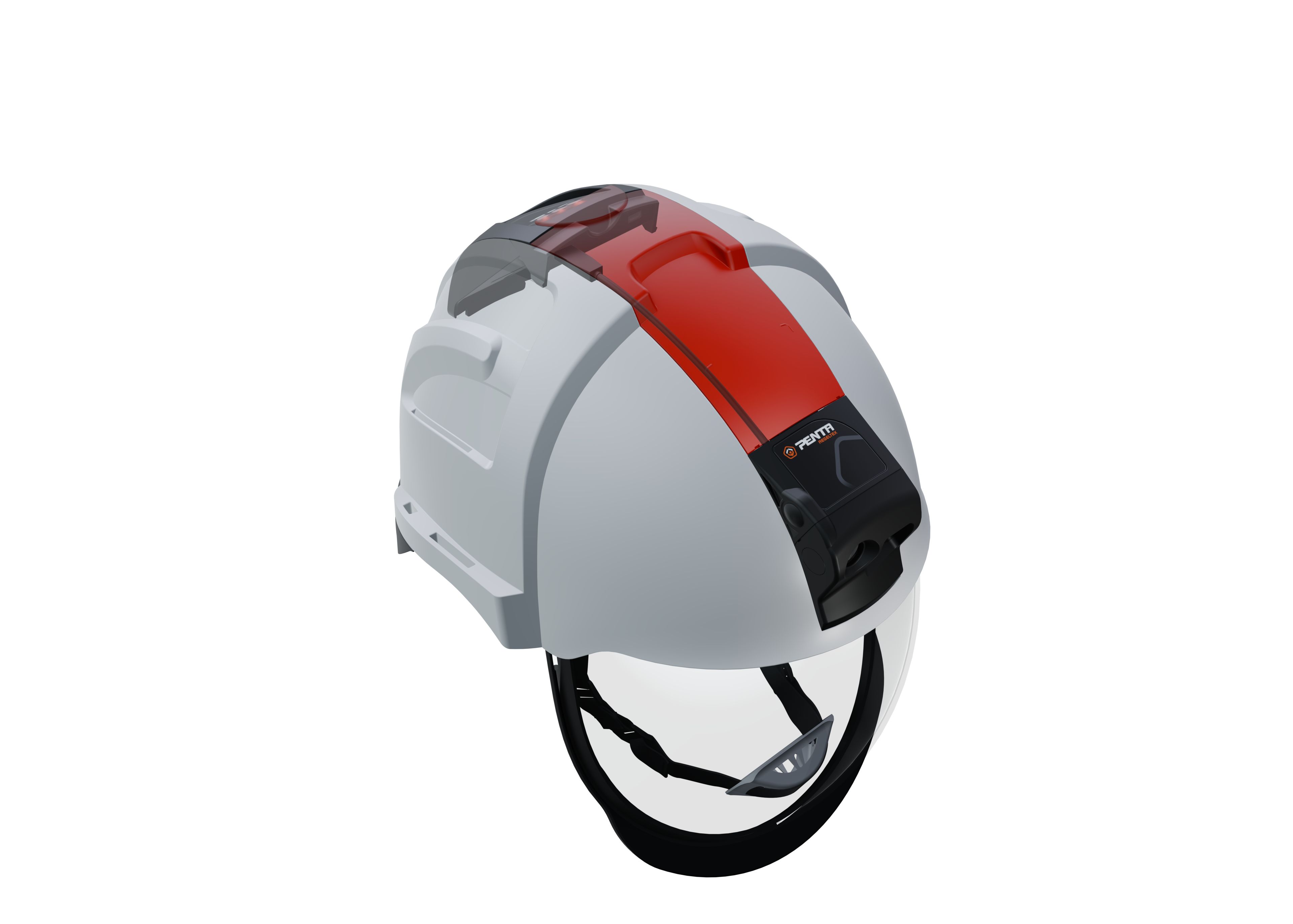 Penta ABS Black, Red Hard Hat Light, Penta Helmets