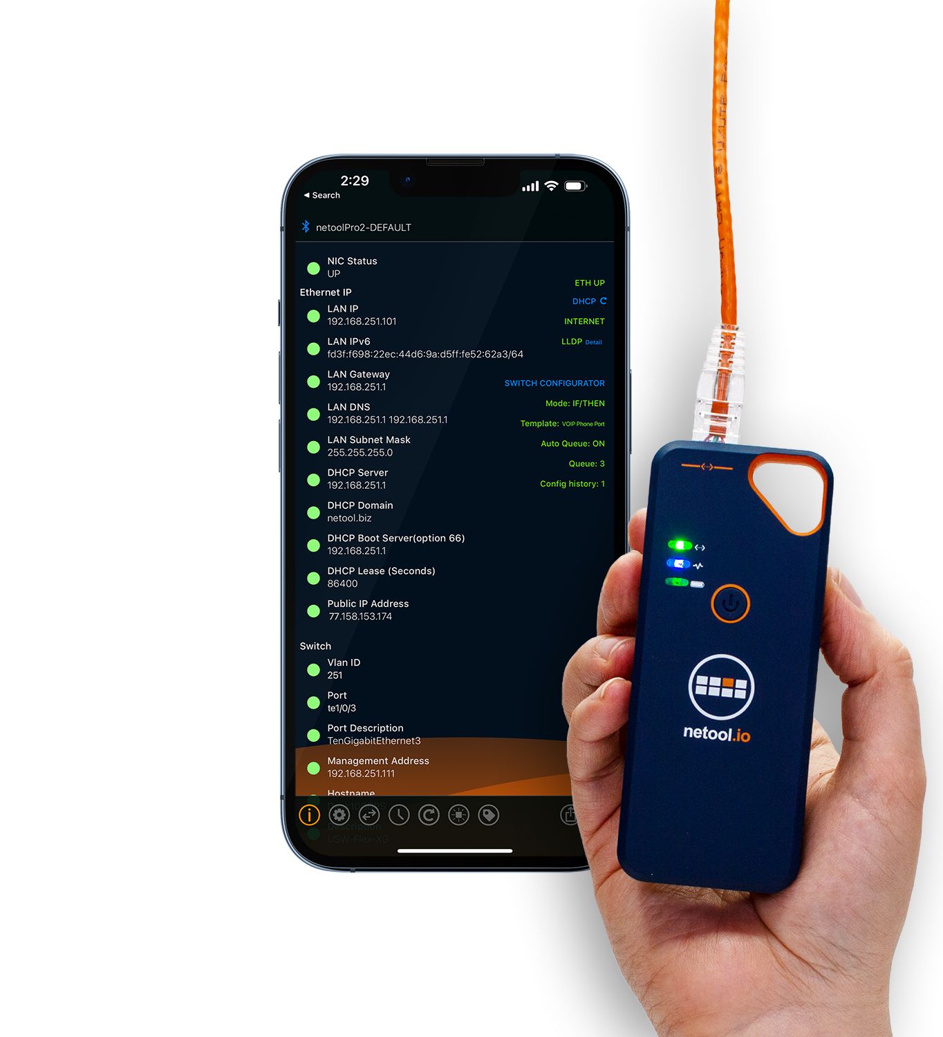 Netool.io NE1D4 Network Tester