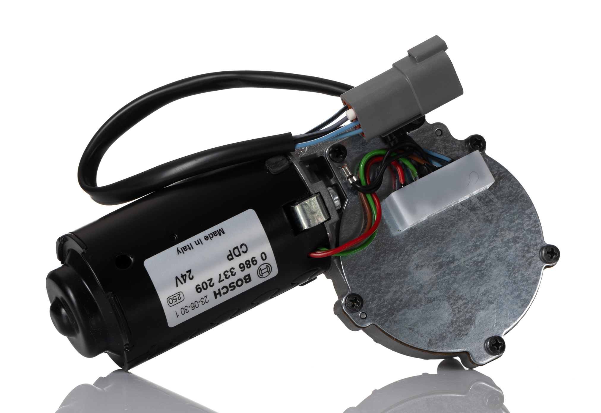 Bosch Geared DC Motor, 14.4/8.8 W, 24 V dc, 10 Nm, 46/28 rpm, 14mm Shaft Diameter