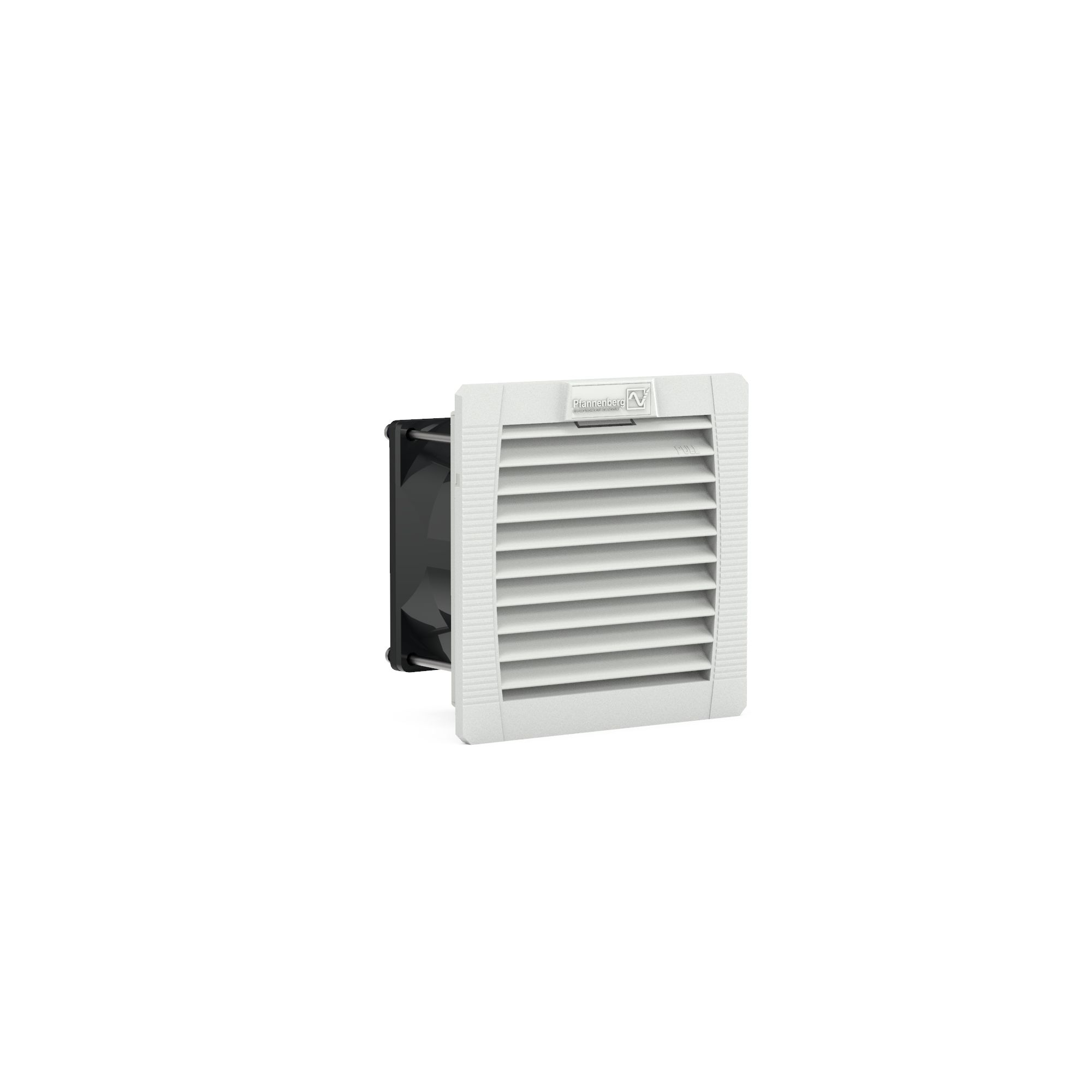 Pfannenberg 11611801055 Series Filter Fan, 230 V ac, ac Operation, 14m³/h Filtered, 19m³/h Unimpeded, IP54, 109 x 109 x