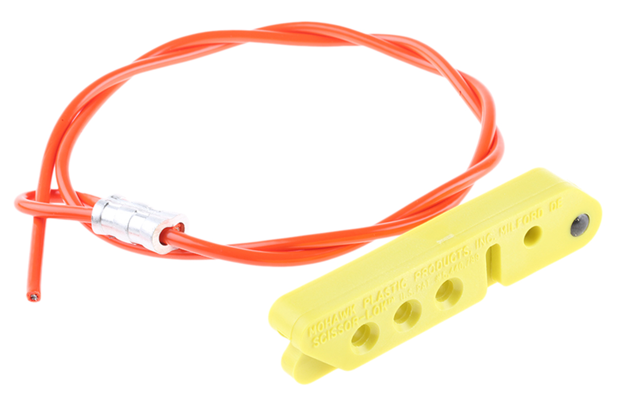 Brady Yellow 3-Lock Nylon Cable Lockout Devices, 7.00mm Shackle