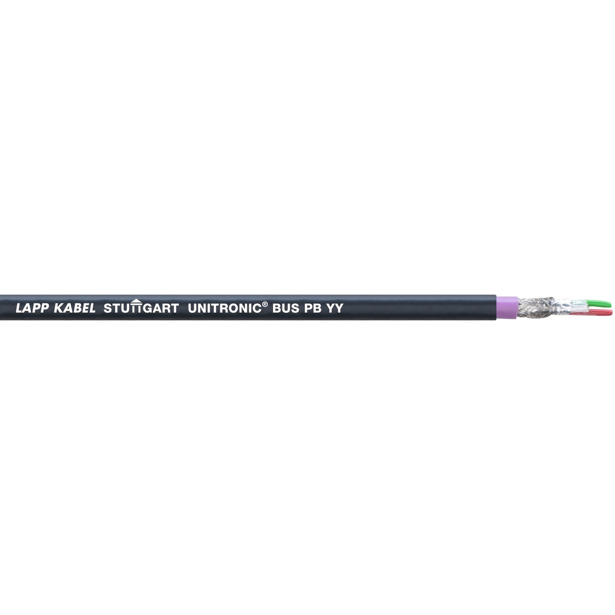 Lapp UNITRONIC BUS Series Bus Cable, 2 Cores, Screened, Aluminium Foil, Tinned Copper Braid Shield, PROFIBUS Cable