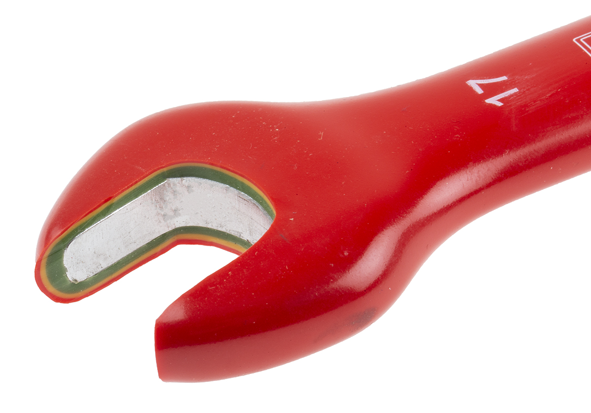 RS PRO Open Ended Spanner, 17mm, Metric, 160 mm Overall, VDE/1000V
