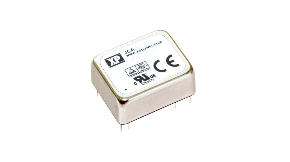 XP Power JCA DC-DC Converter, 12V dc/ 500mA Output, 36 → 75 V dc Input, 1W, Through Hole, +100°C Max Temp -40°C