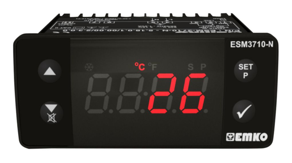 Emko ESM Panel Mount Temperature Control Module, 76x34.5x71mm 1 Input, 1 Output Relay, 230 V ac Supply Voltage On/Off