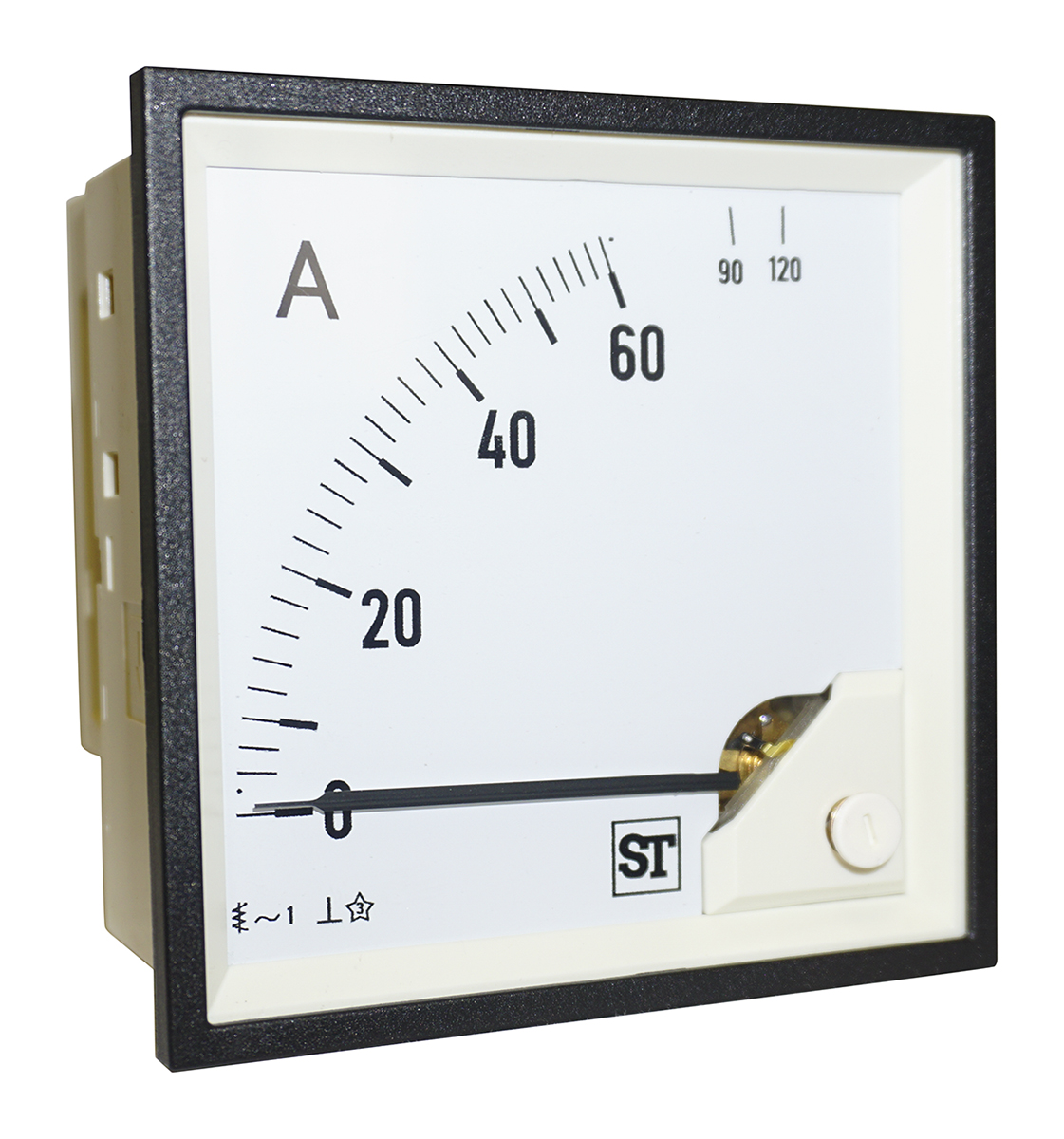Sifam Tinsley Sigma Analogue Panel Ammeter 60A AC, 92mm x 92mm Moving Iron