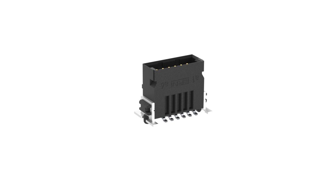 ERNI SMC Series Vertical Surface PCB Header, 12 Contact(s), 1.27 mm Pitch, 2 Row, Shrouded