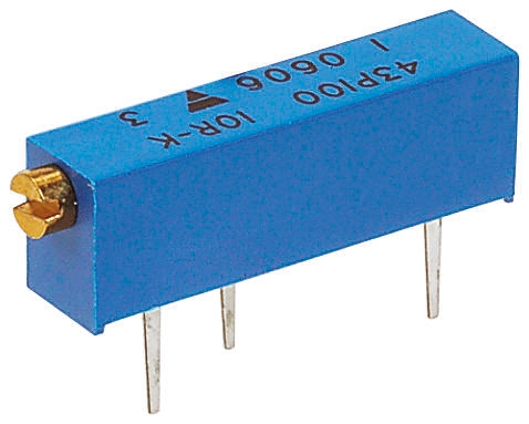 500Ω, Through Hole Trimmer Potentiometer 0.5W Side Adjust Vishay, 43P