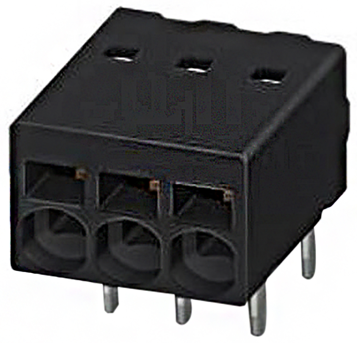 Phoenix Contact PTSM 0.5/ 3-2.5-H THR R32 Series PCB Terminal Block, 3-Contact, 2.5mm Pitch, Through Hole Mount, 1-Row,
