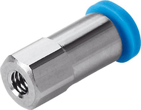 Festo Straight Threaded Adaptor, M5 Male to Push In 3 mm, Threaded-to-Tube Connection Style, 153309