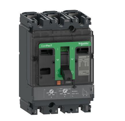 Schneider Electric, ComPacT New Generation MCCB 3P 100A, Fixed Mount