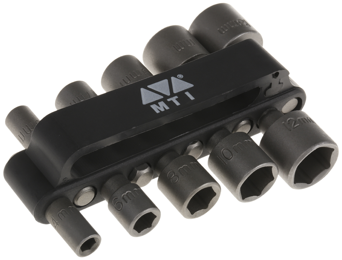 MTI 10-Piece Metric 1/4 in Bit Socket Set, Hex Bit
