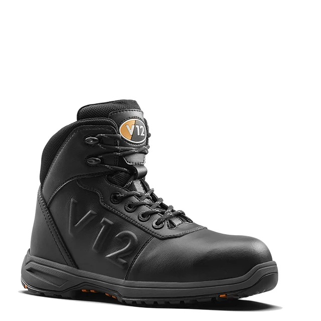 V12 Footwear V2175 Hyrax IGS Black ESD Safe Fibreglass Toe CappedWomen's Safety Boot, UK 5, EU 38