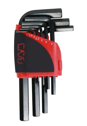SAM 9 piece L Shape Metric Hex Key Set, 1.5 mm, 2 mm