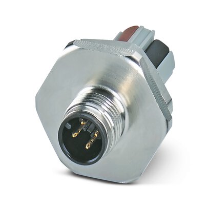 Phoenix Contact Circular Connector, 4 Contacts, Front, M12 Connector, Plug, Male, IP67, SACC Series