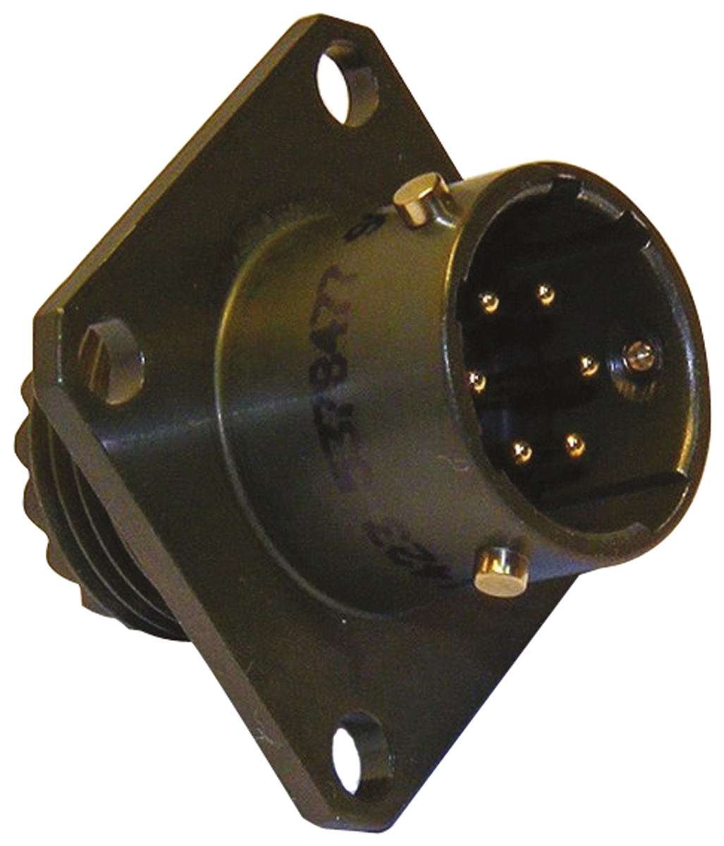 Amphenol Limited, 62GB 10 Way Flange Mount MIL Spec Circular Connector Receptacle, Pin Contacts,Shell Size 12, Bayonet