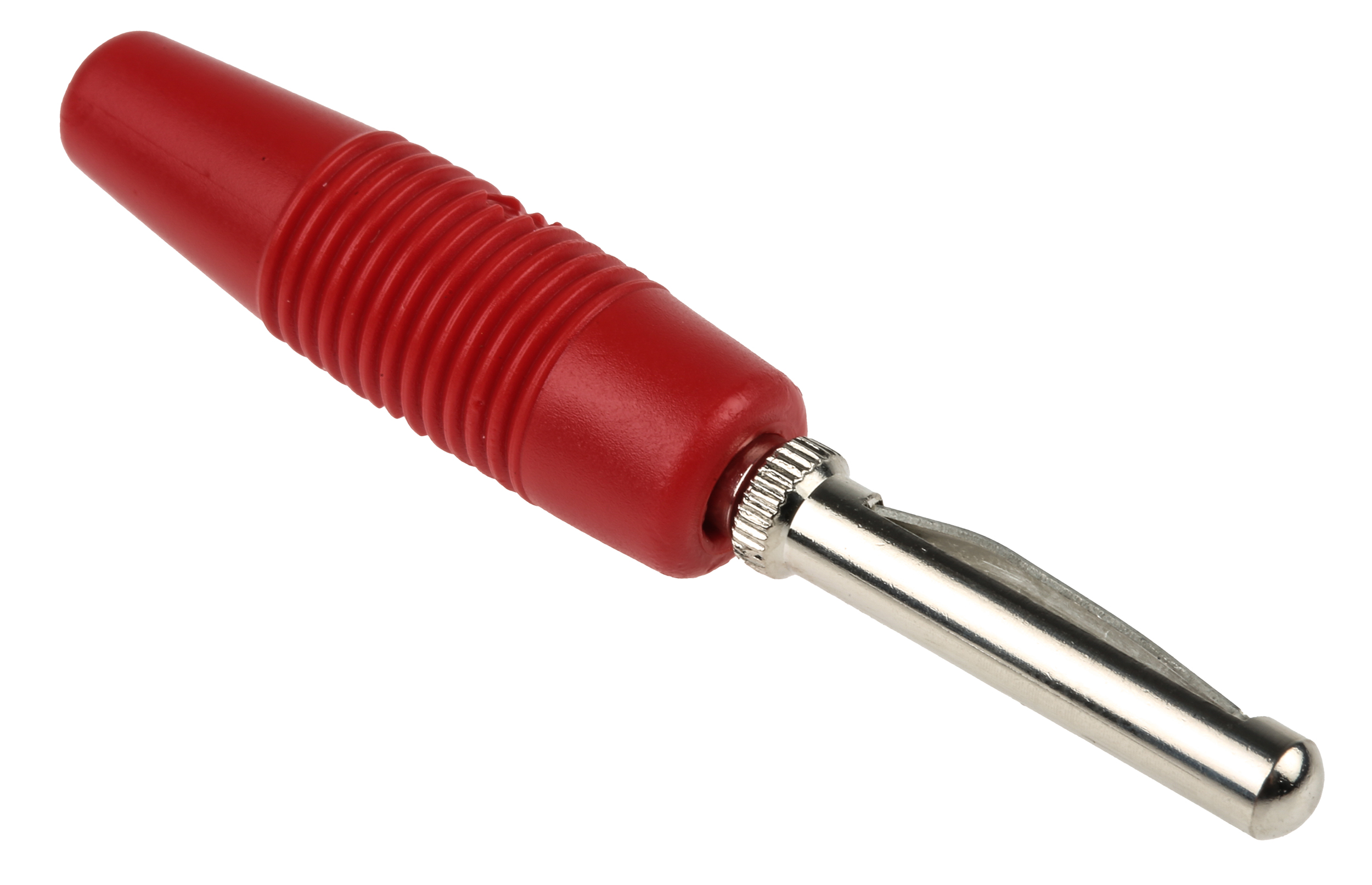 Hirschmann Test & Measurement Red Male Banana Plug - Solder, 30 V ac, 60 V dc