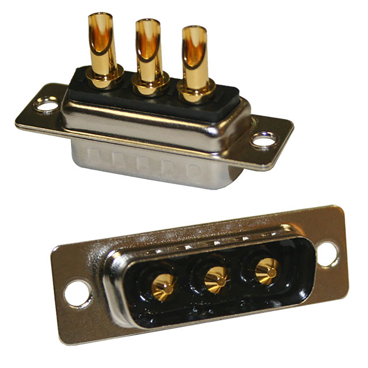 Norcomp 680S 3 Way Panel Mount D-sub Connector Socket, 6.85mm Pitch