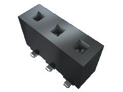 Samtec HPF Series Straight Through Hole Mount PCB Socket, 10-Contact, 1-Row, 5.08mm Pitch, Solder Termination