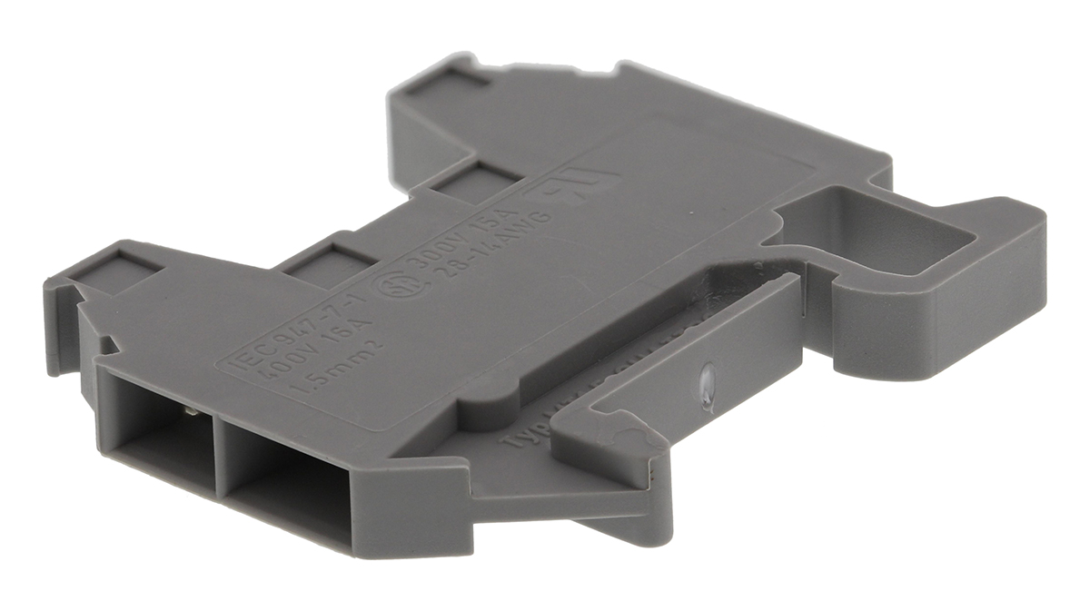 Phoenix Contact 3001679 MT 1.5-QUATTRO Series Grey, 0.14 → 1.5mm², Double-Level, Screw Termination