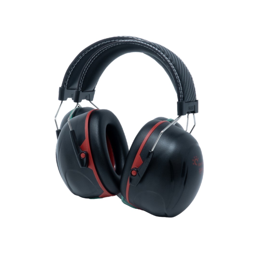 Centurion Safety SANA Ear Defender with Headband, 36dB, Black, Red