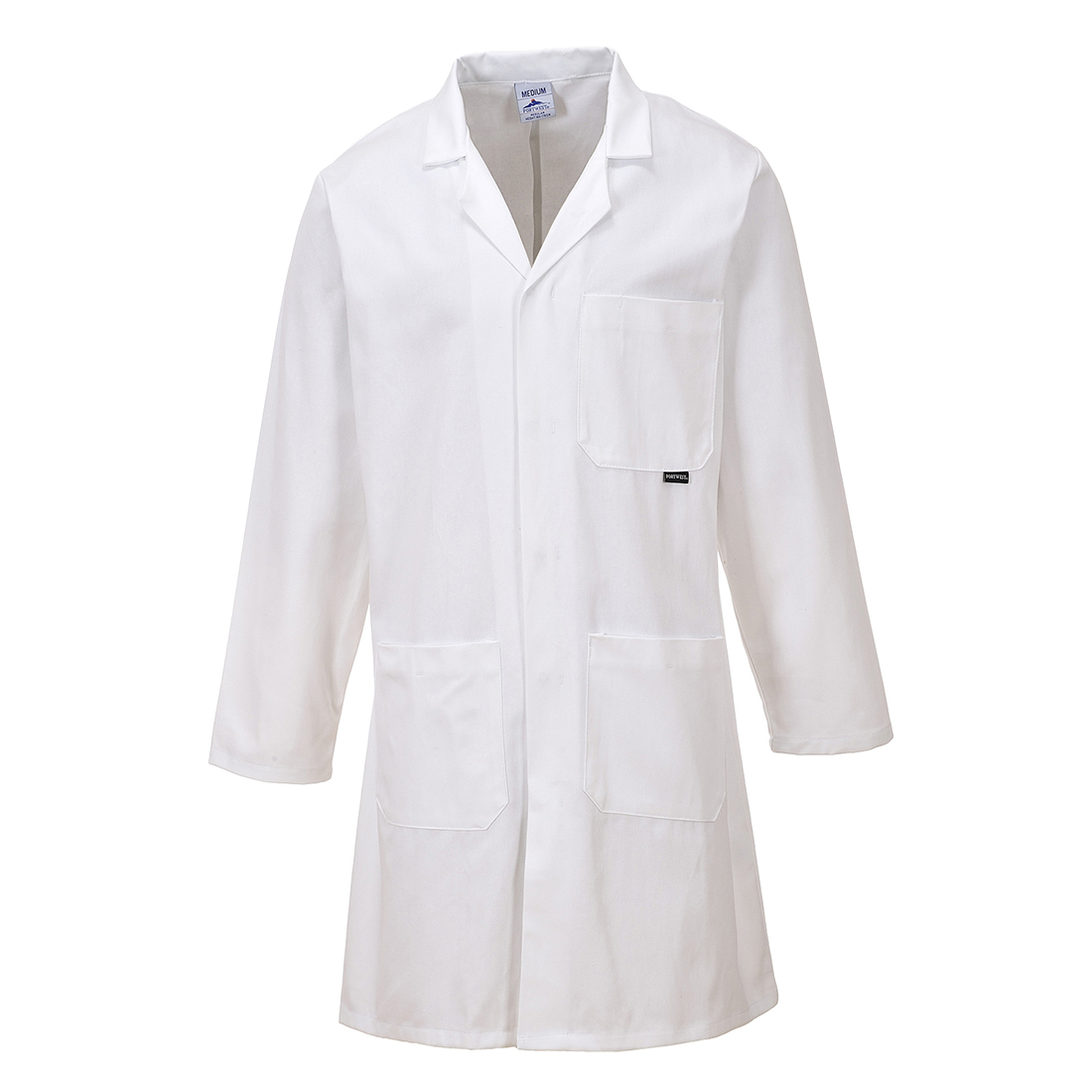 Portwest White Unisex Work Coat, XXXL