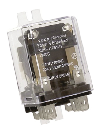 TE Connectivity Panel Mount Power Relay, 12V dc Coil, 20A Switching Current, DPDT