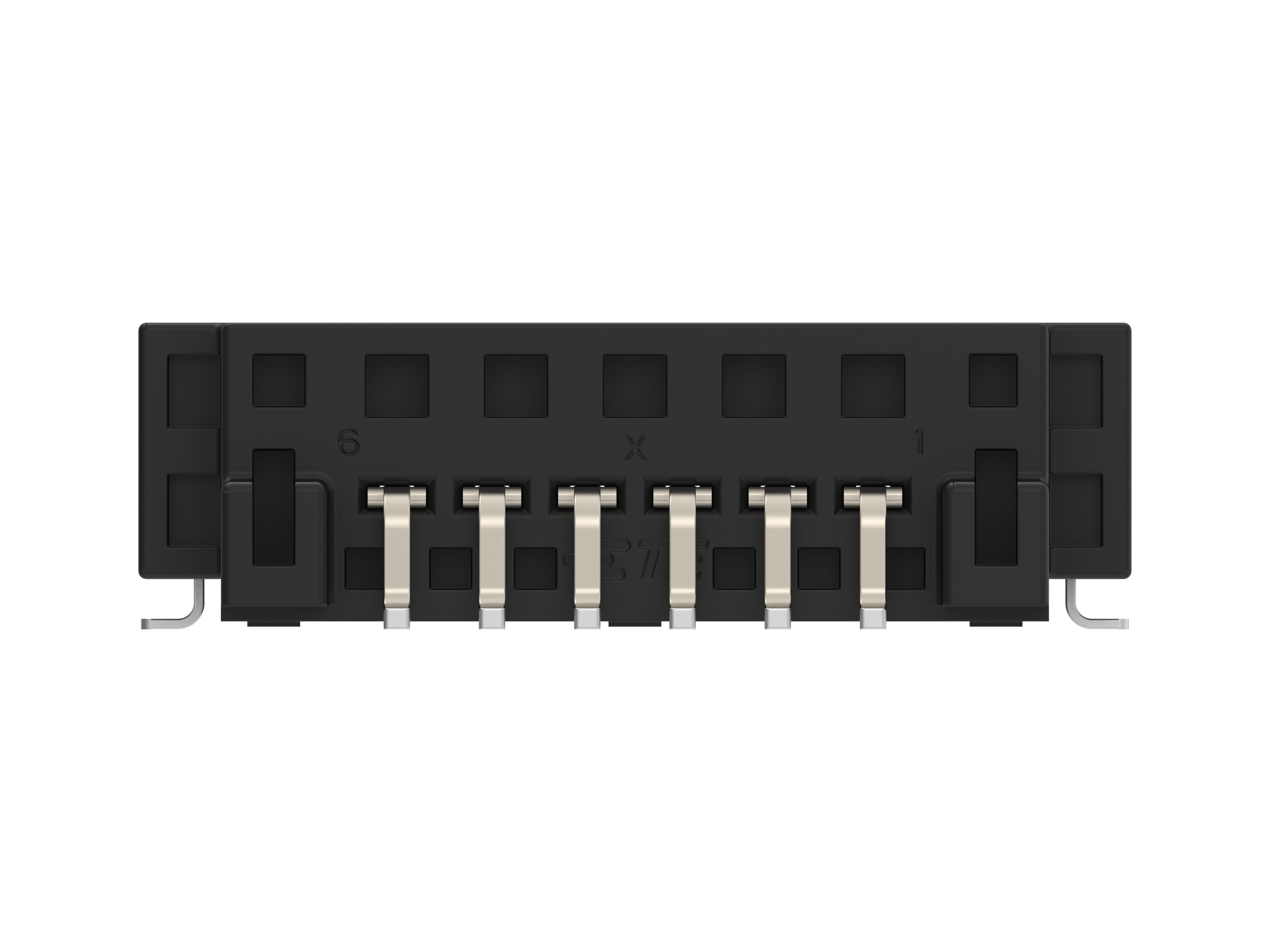 TE Connectivity 2834659-6 Series Right Angle Surface PCB Header, 6 Contact(s), 1.8 mm Pitch, 1 Row