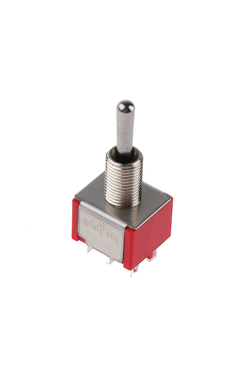 TE Connectivity Toggle Switch, Panel Mount, On-Off-(On), DPDT, Solder Terminal