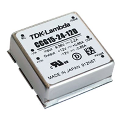 TDK-Lambda CCG 15-30W DC-DC Converter, ±12V dc/ ±0.65A Output, 9 → 36 V dc Input, 15.6W, Board Mount, +85°C Max