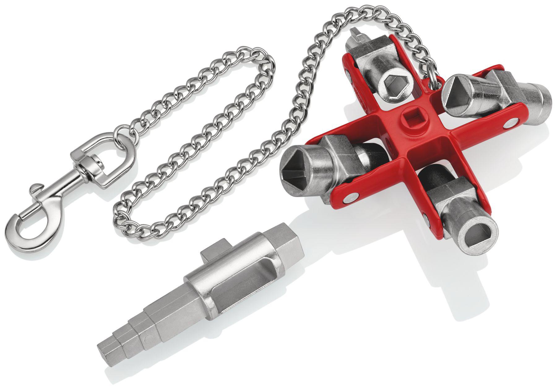 Knipex Diecast Zinc 9-way Universal Key, 5 → 11 mm Capacity