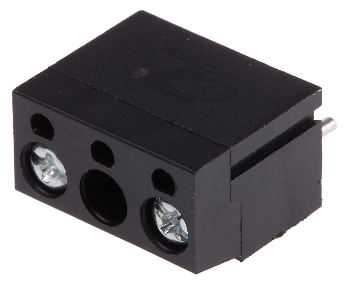 RS PRO PCB Terminal Block, 2-Contact, 10mm Pitch, Through Hole Mount, 1-Row, Screw Termination