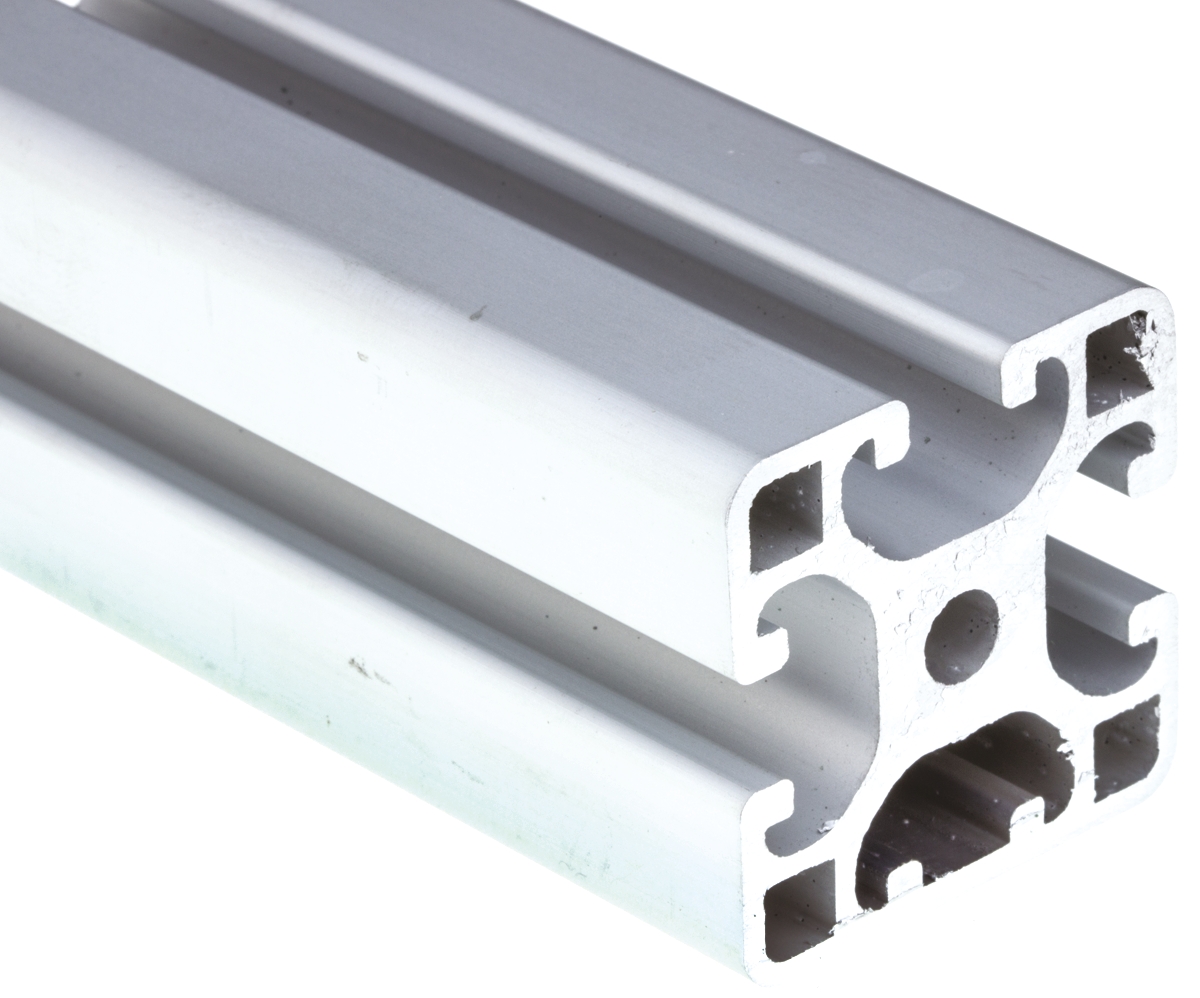 RS PRO Silver Aluminium Profile Strut, 40 x 40 mm, 8mm Groove, 2000mm Length