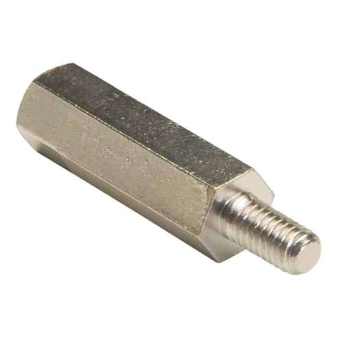 HARWIN Threaded Standoff, M3 x 0.5 Thread, 16mm Body, Brass, Male/Female, 6mm Stud