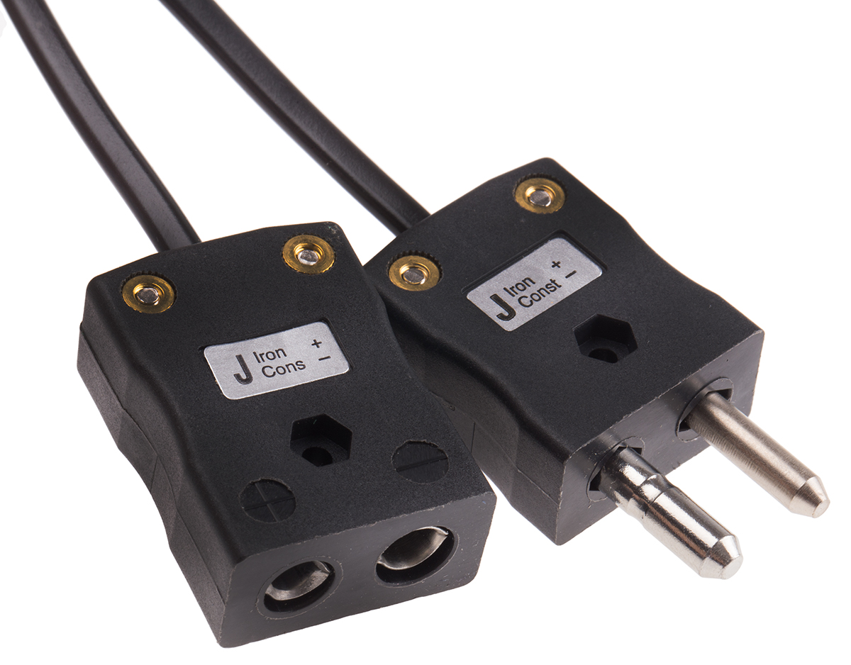 RS PRO Type J Thermocouple Cable/Wire Extension Lead, 5m, Unscreened, PVC Insulation, +105°C Max, 7/0.2mm