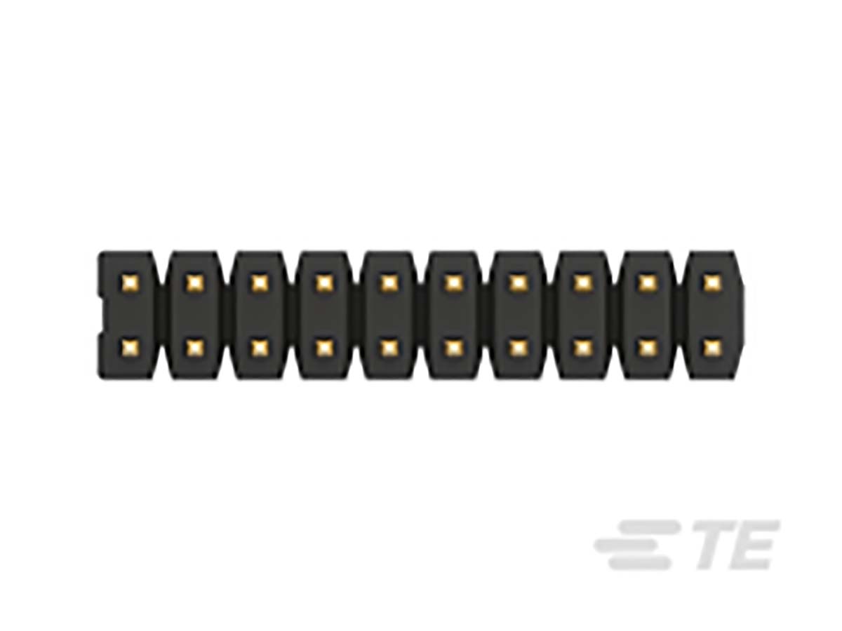 TE Connectivity AMPMODU Series Straight Through Hole Pin Header, 10 Contact(s), 2 mm Pitch, 2 Row, Unshrouded