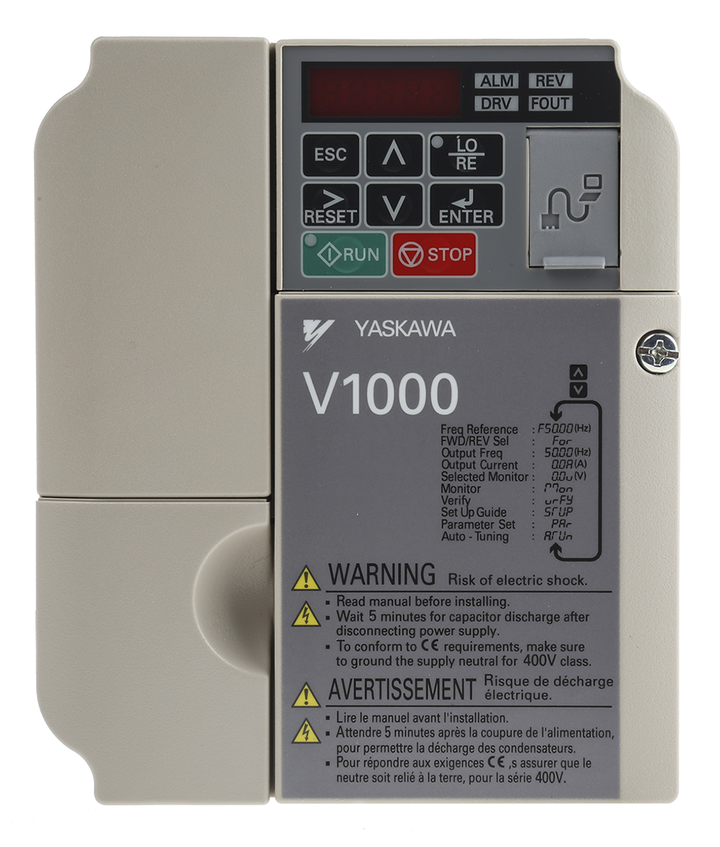 Omron Inverter Drive, 0.75 kW, 3 Phase, 400 V ac, 2.1 A, V1000 Series