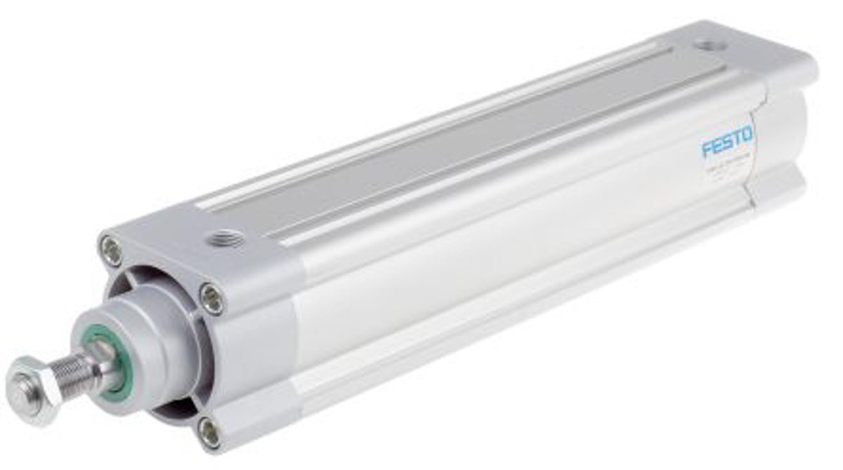 Festo Pneumatic Piston Rod Cylinder - 1383586 63 mm Bore, 250 mm DSBC Series, Double Acting Acting