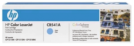 Hewlett Packard CB541A Cyan Toner Cartridge,  HP Compatible