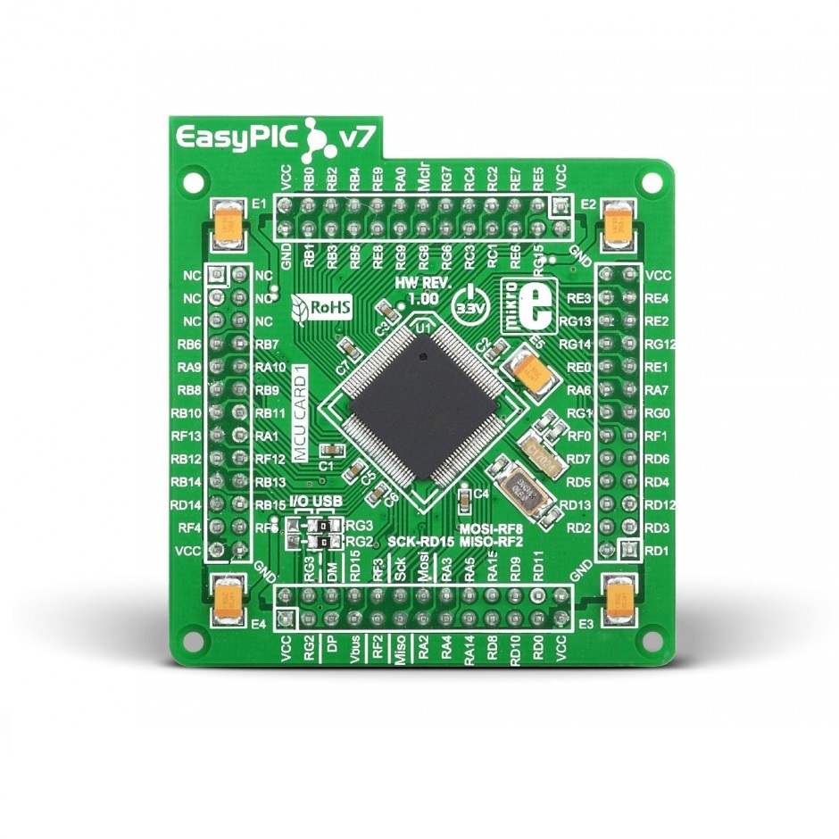 Brand-Rex EasyPIC FUSION v7 MCUcard Microcontroller MCU Card MIKROE-1516