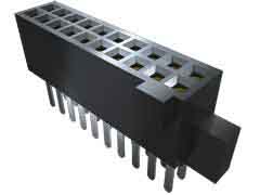 Samtec SFM Series Straight Surface Mount PCB Socket, 20-Contact, 2-Row, 1.27mm Pitch, Solder Termination
