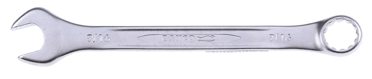 Bahco 111Z Series Combination Spanner, 9/16in, Imperial, Double Ended, 177 mm Overall