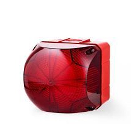 AUER Signal Q Series Series Red Multiple Effect Beacon, 110 → 240 V, Tube Mounted, LED Bulb, IP66