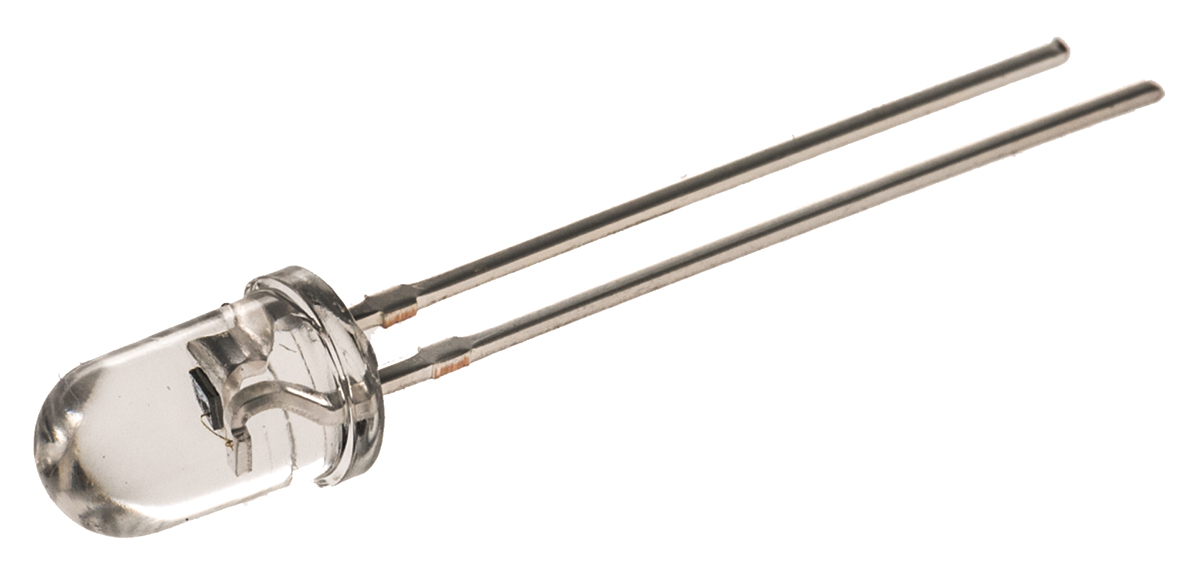 TEPT5600 Vishay, 40 ° IR + Visible Light Phototransistor, Through Hole 2-Pin 5mm (T-1 3/4) package
