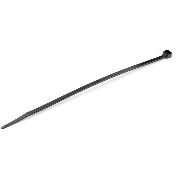 StarTech.com Cable Tie, Cable Ties, 200mm x 5 mm, Black Nylon, Pk-100