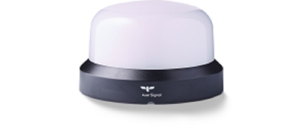 AUER Signal RCMM Series Blue, Clear, Green, Magenta, Red, Turquoise., Yellow Steady Beacon, 24-48 V ac/dc, Base Mount,