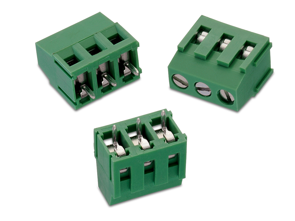 Wurth Elektronik 2165S Series PCB Terminal Block, 3-Contact, 5.08mm Pitch, Through Hole Mount, 1-Row, Solder Termination